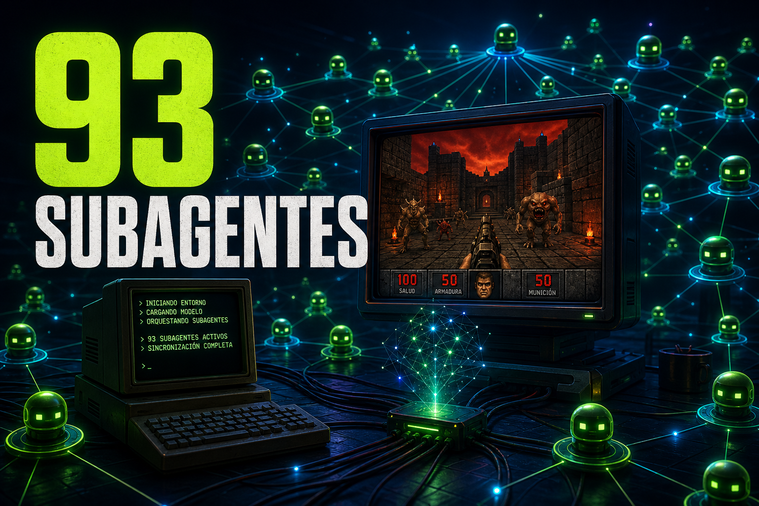Gemini 3.5 Flash se va al extremo: 93 subagentes, 15.314 llamadas y Doom en una demo de Google