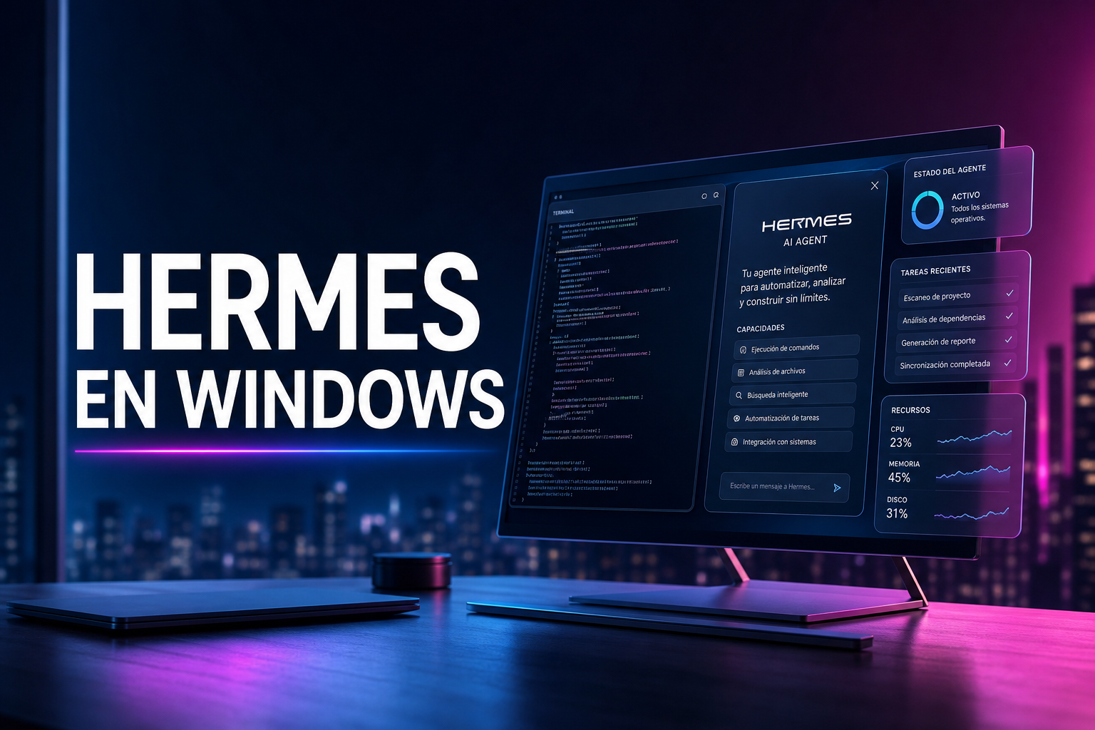 Hermes Agent ya corre nativamente en Windows y sale de la era WSL